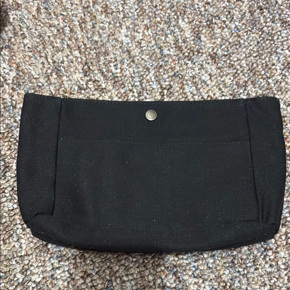 Portland Leather Goods Black Canvas Purse Organizer